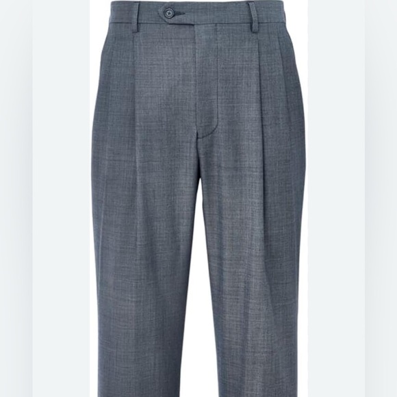 Other - Paul Fredrick blue sharkskin wool dress pants 40x26